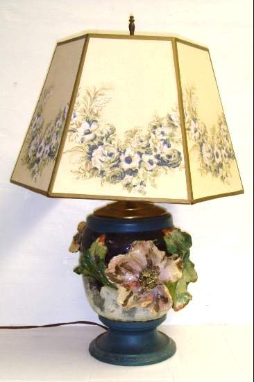 ART POTTERY VASE CONVERTED TO LAMP - VASE ONLY 7 X