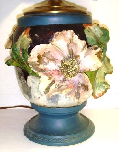 ART POTTERY VASE CONVERTED TO LAMP - VASE ONLY 7 X - 2