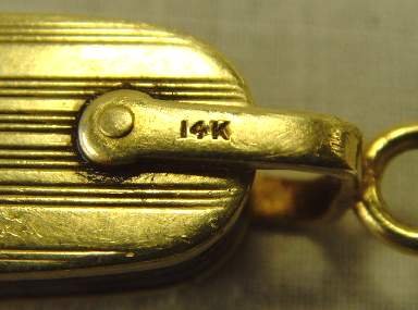 14K MONOGRAMMED GOLD POCKET WATCH - 2 1/2 - 4