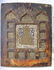 501: EARLY RUSSIAN ICON WITH ENAMEL BRONZE PLAQUES - 16