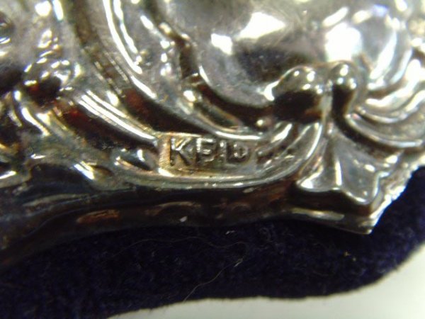 ORNATE STERLING SILVER FRAME GROUP 5 PCS LARGEST 9 - 3