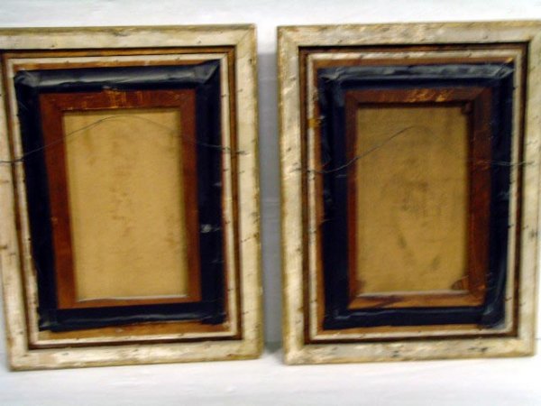 PAIR VICTORIAN OIL PAINTINGS - 18 X 12 - 5