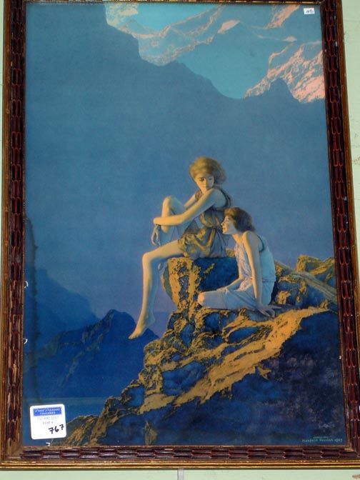 MAXFIELD PARRISH PRINT 14 1/2 X 22