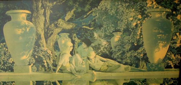 MAXFIELD PARRISH PRINT - GARDEN OF ALLAH 18 X 30"