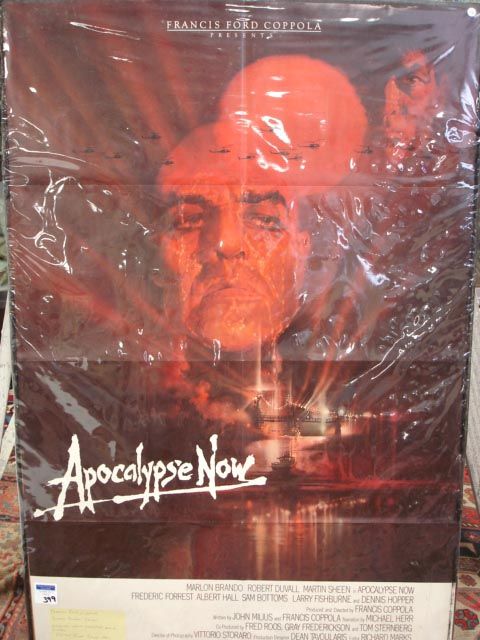 VINTAGE APOCALYPSE NOW MOVIE POSTER -: BRANDO, DUVALL, SHEEN 41 1/2 X 27"