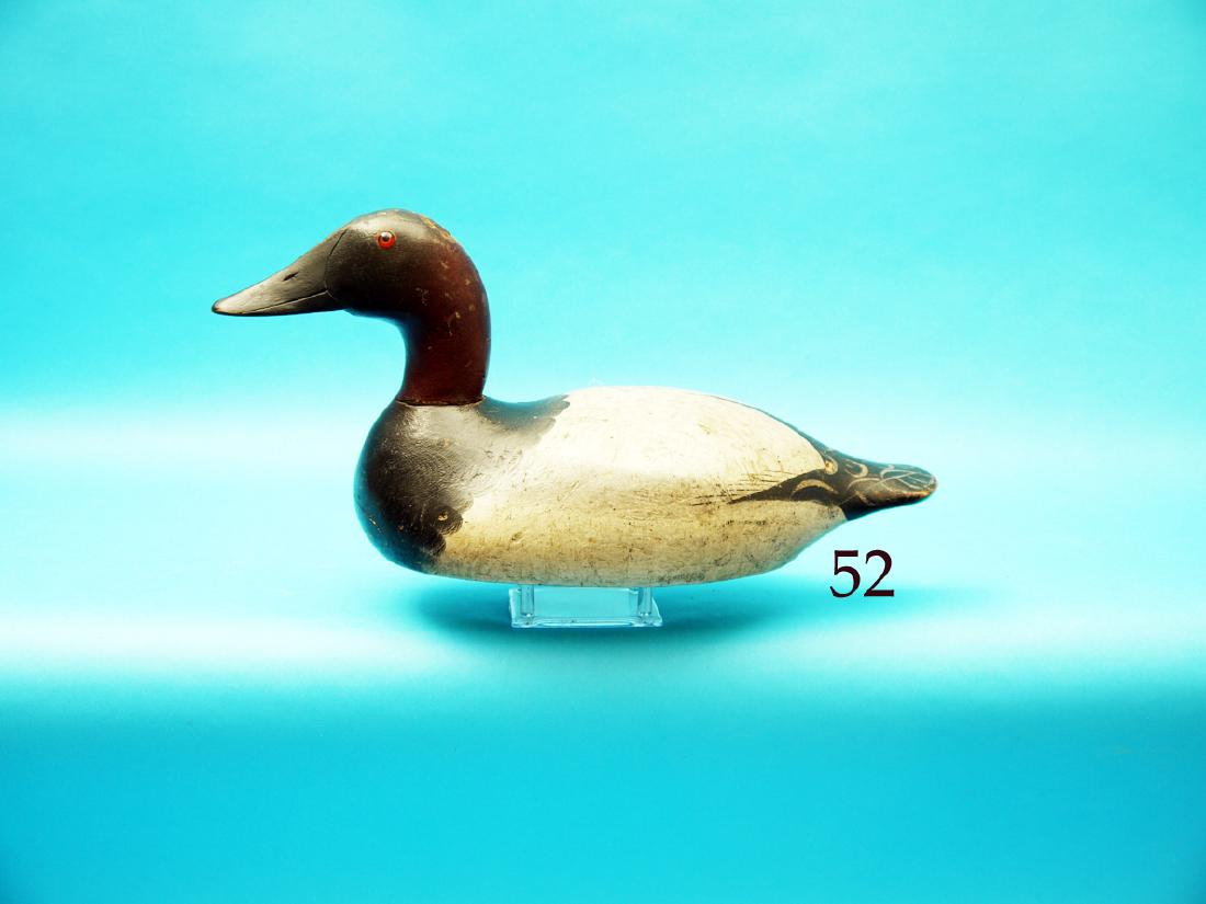 FINE CANVASBACK DRAKE by the  Mason Decoy Co., Detroit, (1 of 1)