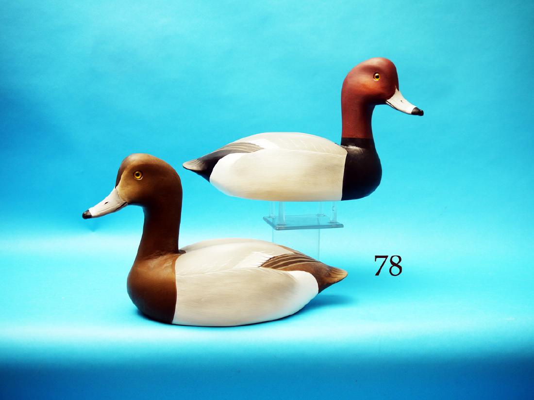 RARE PAIR OF HIGH-HEAD REDHEADS  by Charlie Joiner, (1 of 1)