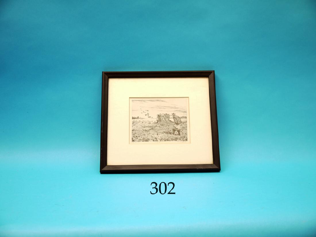 FINE LITHOGRAPH by Don Shoffstall of  a hunter (1 of 1)