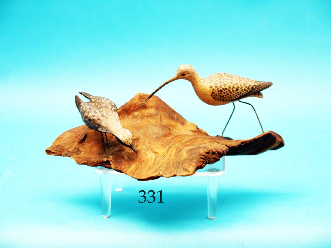 FINE MINIATURE SHOREBIRDS by  Russ P. Burr, Hingham, (1 of 1)