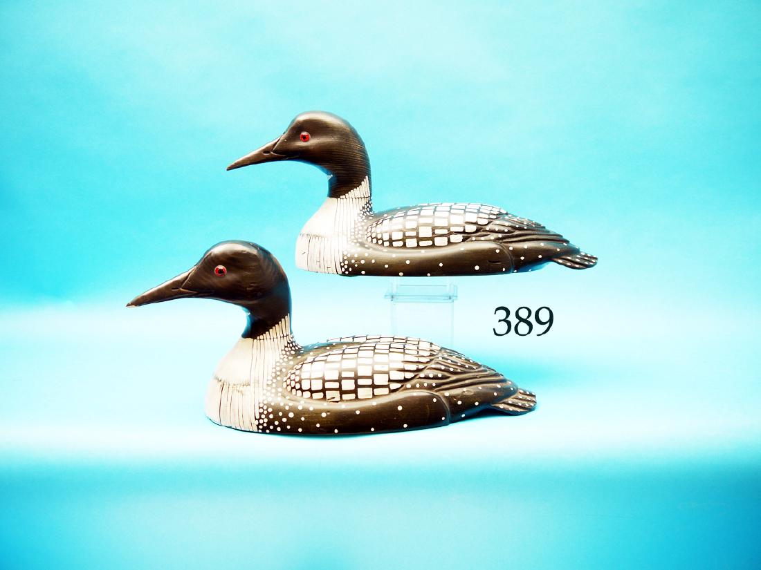 TWO DECORATIVE LOONS by Tom  Taber. Both in excellent (1 of 1)