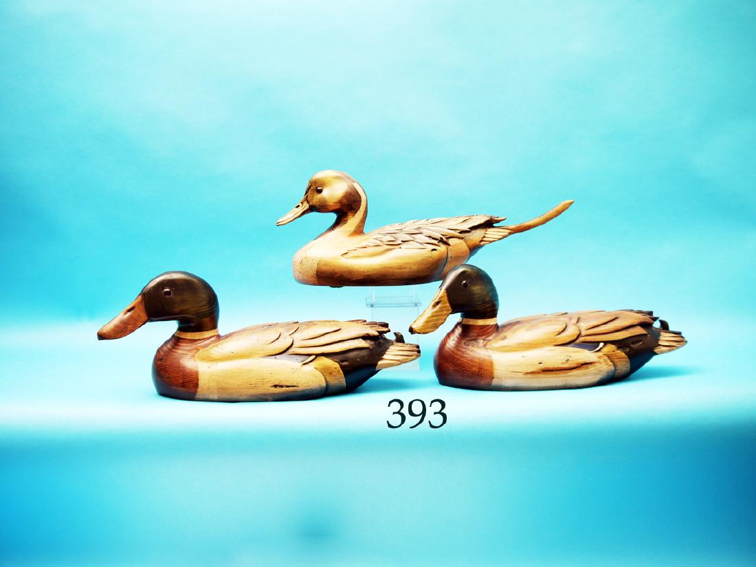 THREE DECORATIVE DECOYS consisting  of a PINTAIL DRAKE (1 of 1)
