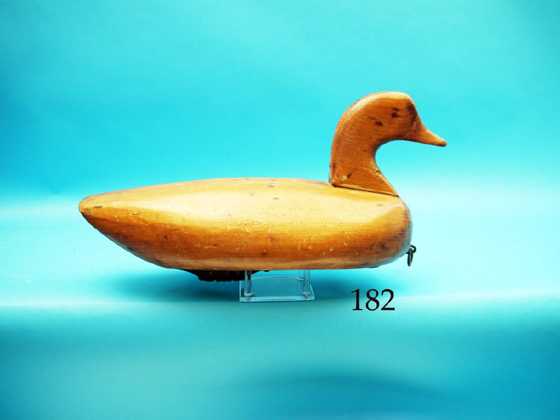 EARLY BACK BAY OR NORTH CAROLINA DECOY, in natural (1 of 1)