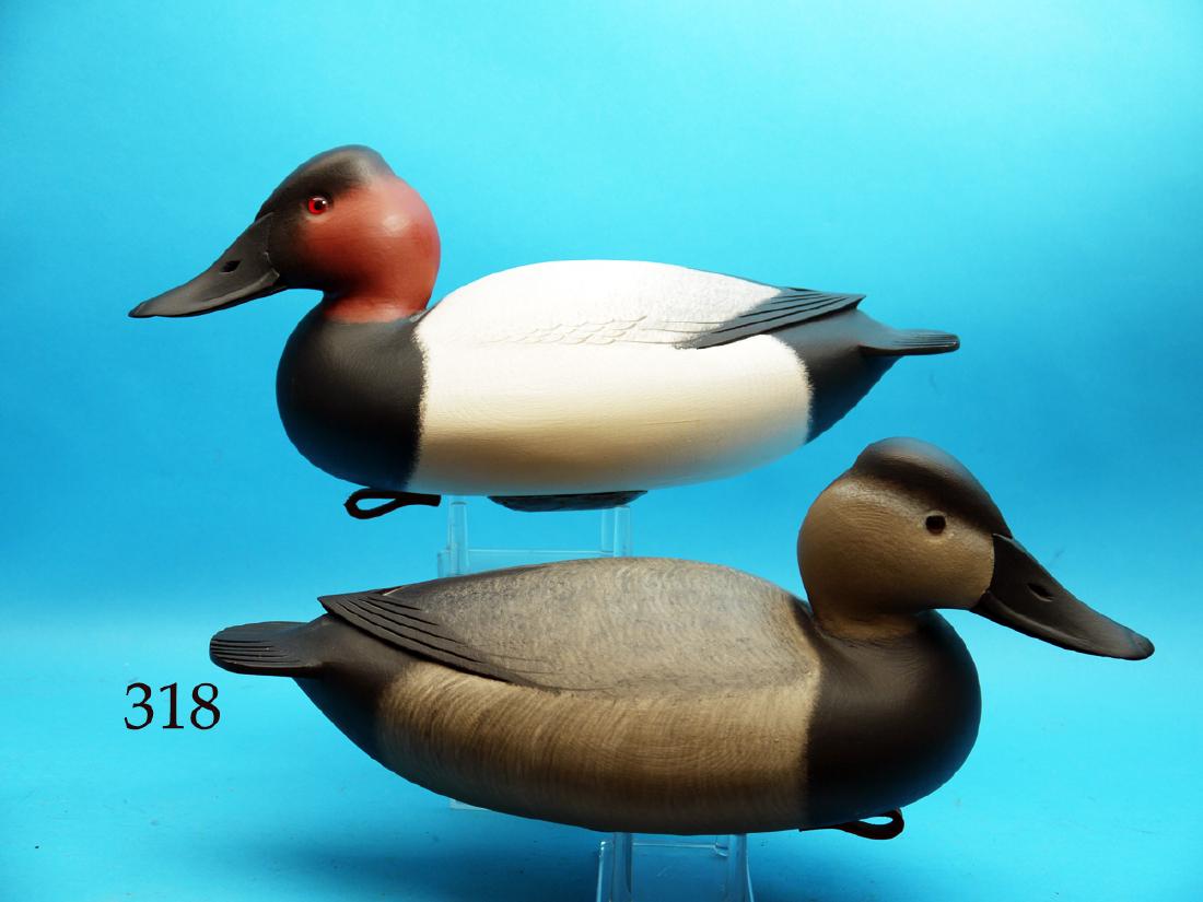 PAIR OF CANVASBACKS by Fredrick C. Brown, Jr., Pt. (1 of 1)