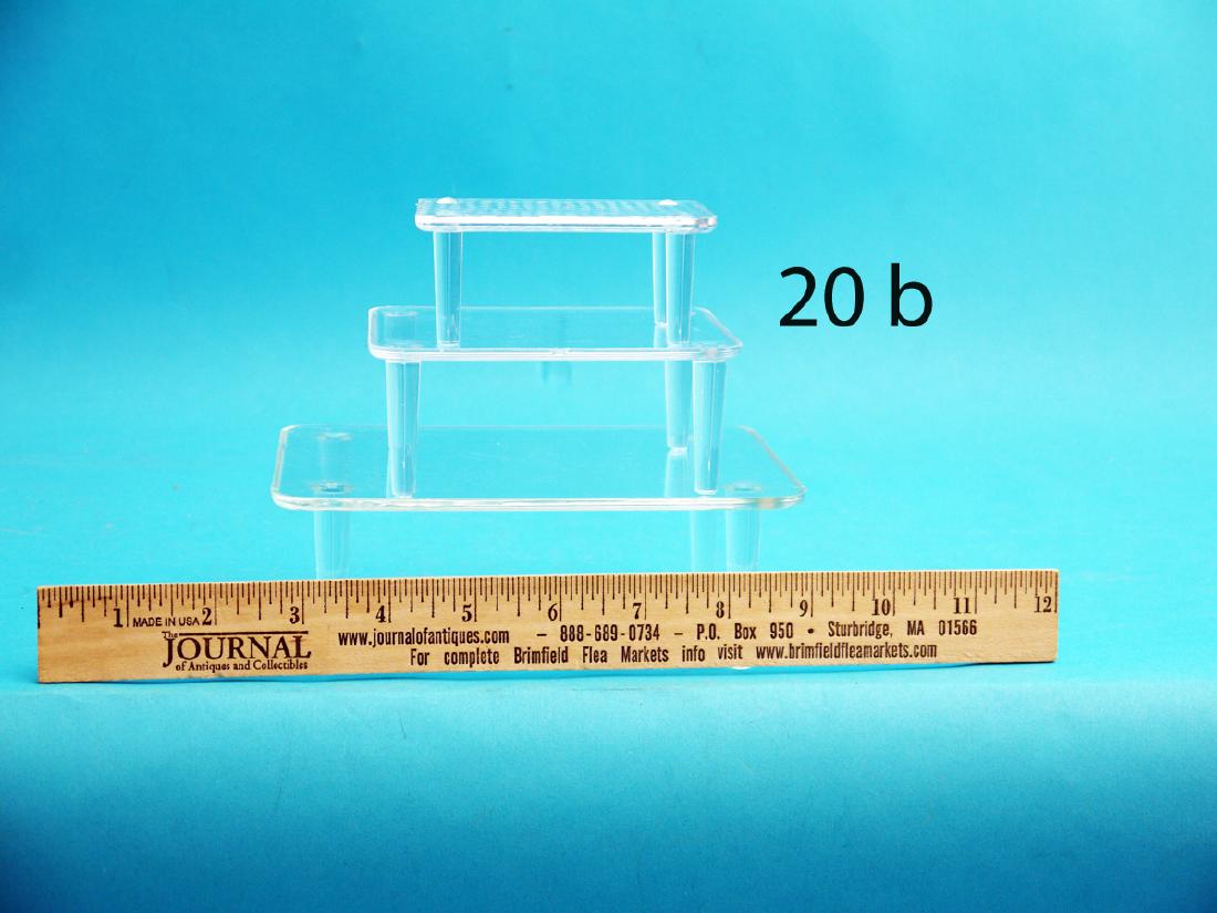 TWENTY-EIGHT DECOY STANDS, acrylic, in various sizes. (1 of 1)