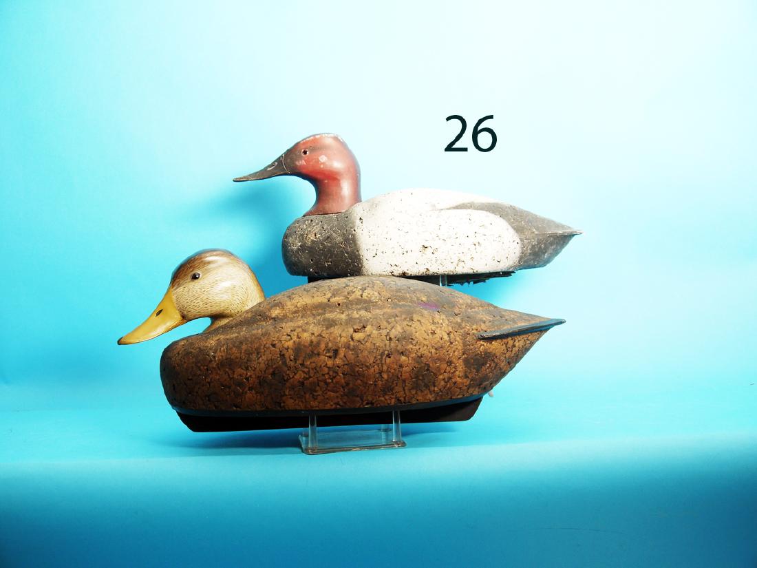 FINE OVERSIZED BLACK DUCK, gunning grade, low-head (1 of 1)