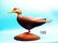RARE AND FINE STANDING BLACK DUCK by George Strunk,