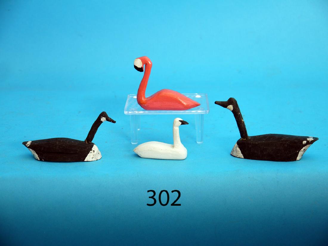 FOUR “TEACUP” MINIATURE DECOYS consisting of two (1 of 1)