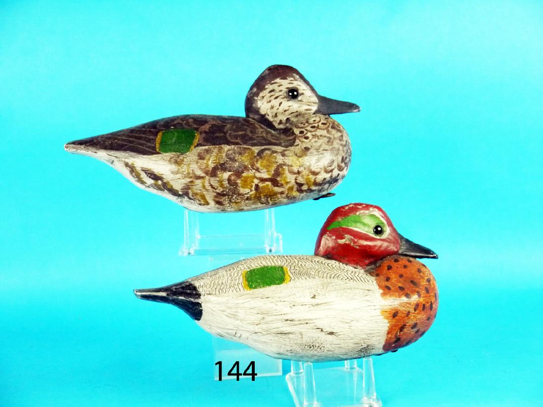 PAIR OF GREEN WING TEAL by George "Coot" Garton, (1 of 1)