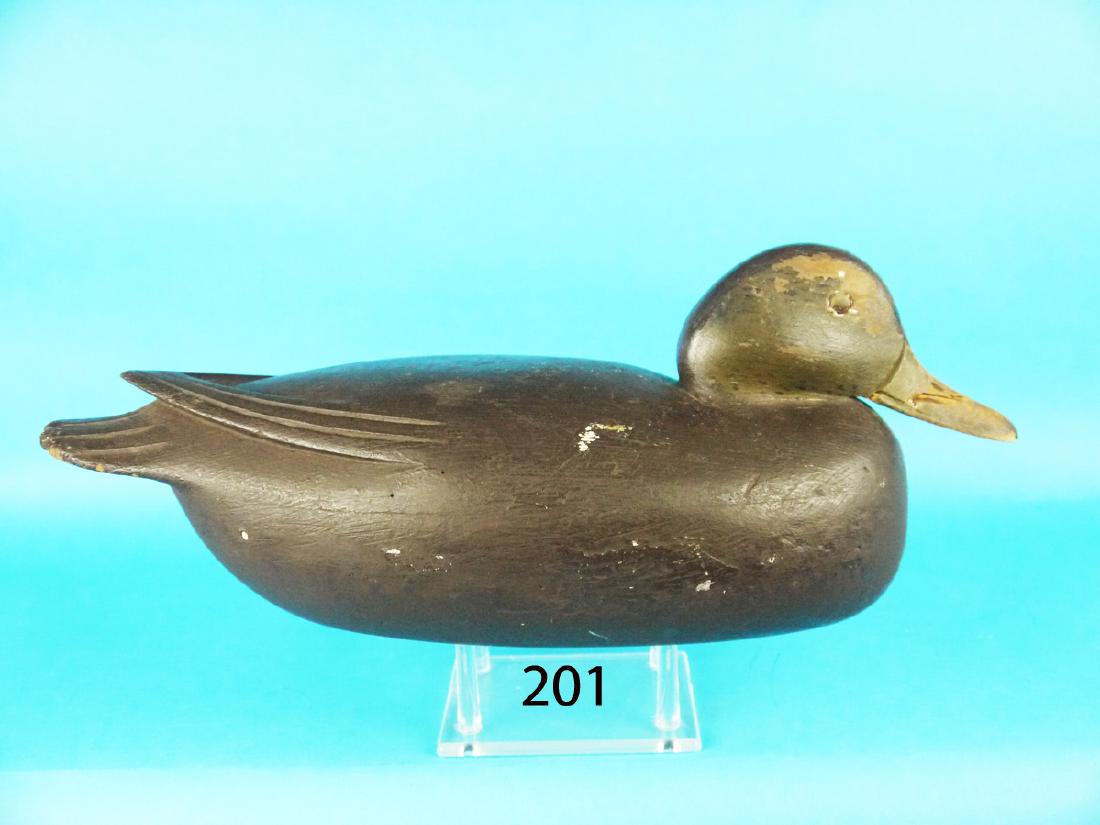 EARLY BLACK DUCK by Jess Heisler, Burlington, NJ. Old (1 of 1)