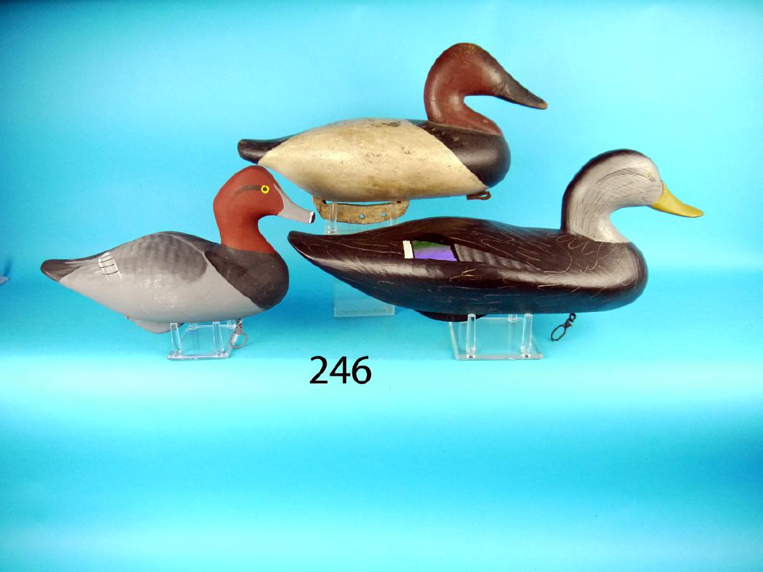 GROUP OF THREE UPPER BAY DECOYS. The first is a (1 of 1)