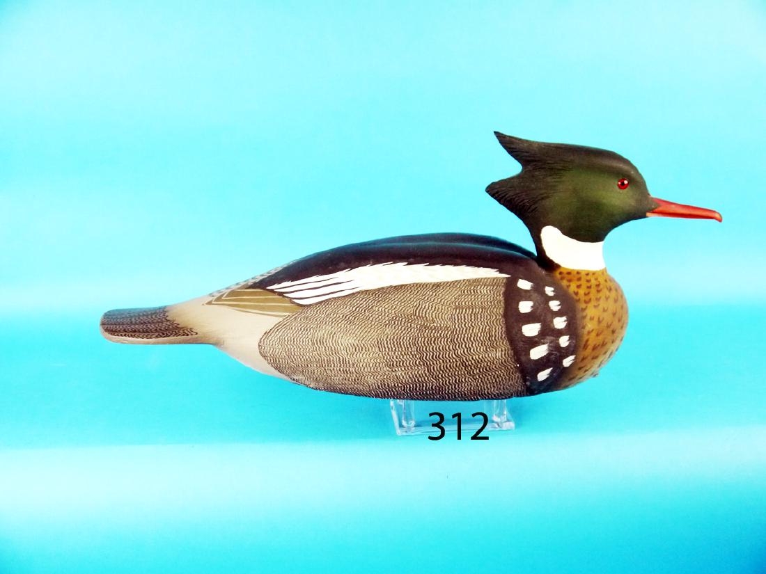 RARE RED-BREAST MERGANSER DRAKE by James West, (1 of 1)