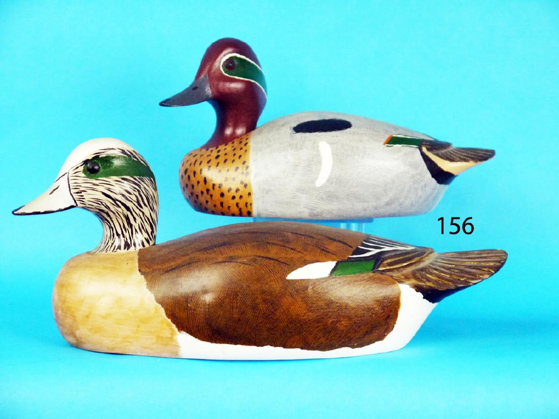 WIGEON DRAKE AND A GREEN WING TEAL DRAKE (1 of 1)