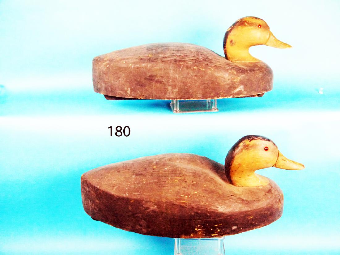 TWO BLACK DUCKS by the Wildfowler Decoy Co. (1 of 1)