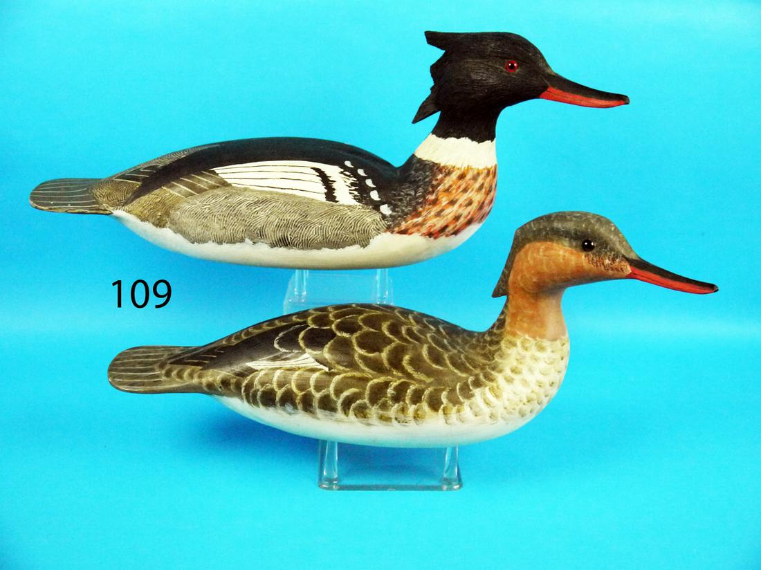 RED-BREAST MERGANSER PAIR, R. BIRCH (1 of 1)