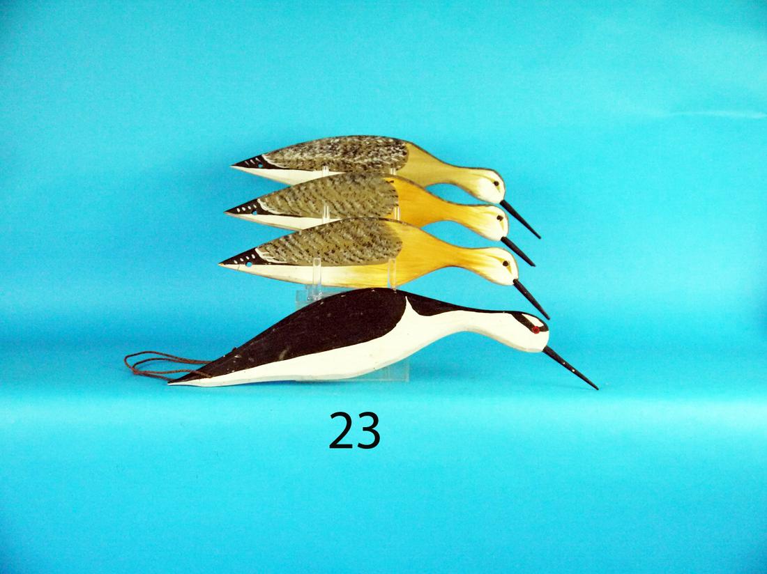 FOUR SHOREBIRD FLATTYS, H.V. SHOURDS (1 of 1)