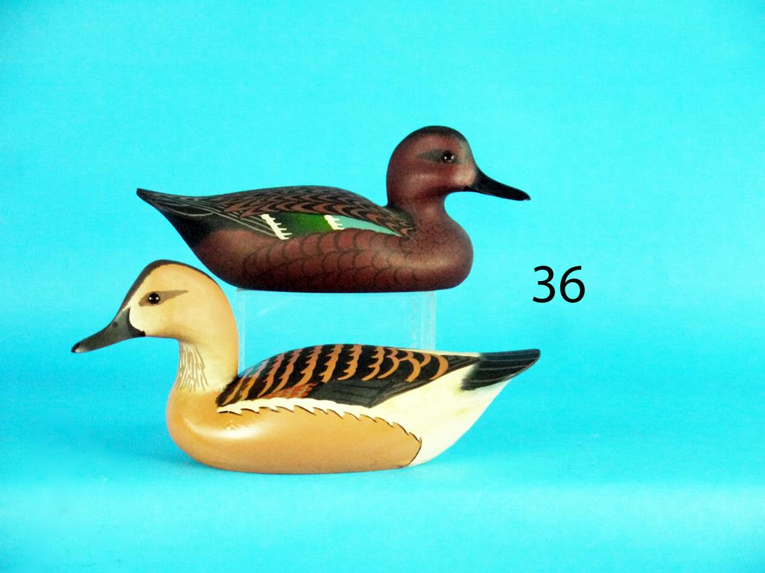 ONE-HALF SIZE TEAL AND TREE DUCK, W. CRANMER (1 of 1)