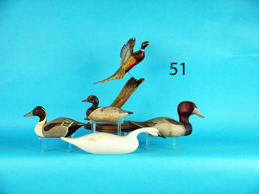 FOUR MINIATURE DECORATIVE CARVINGS (1 of 1)