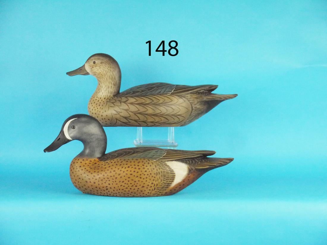 BLUE WING TEAL PAIR, J. BRITTON (1 of 1)