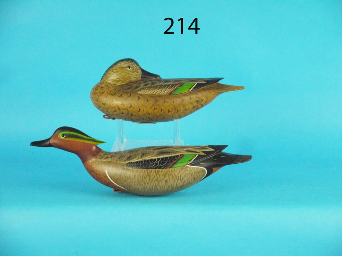 ONE-THIRD SIZE TEAL PAIR, J. HILLMAN (1 of 1)