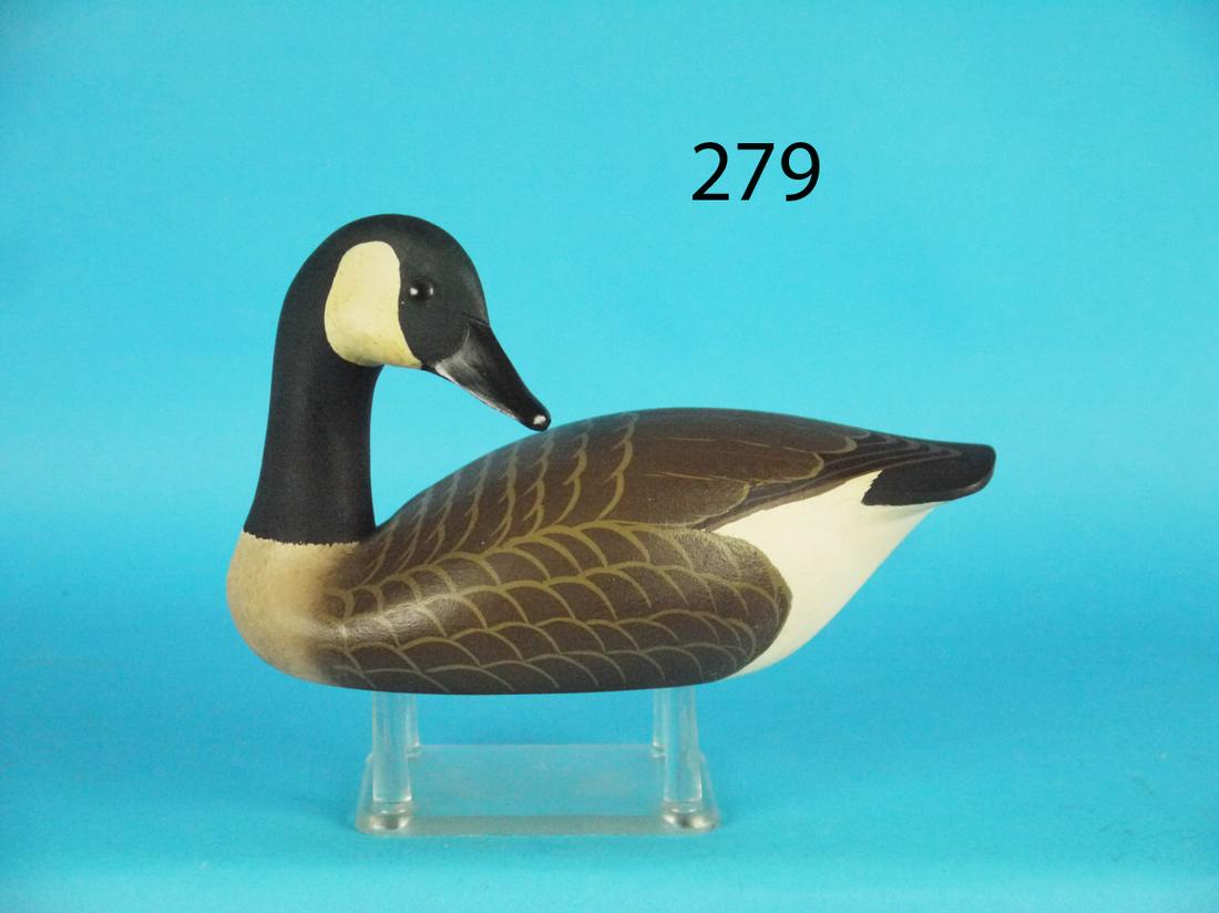 ONE-QUARTER SIZE PREENING CANADA GOOSE, W. CRANMER (1 of 1)