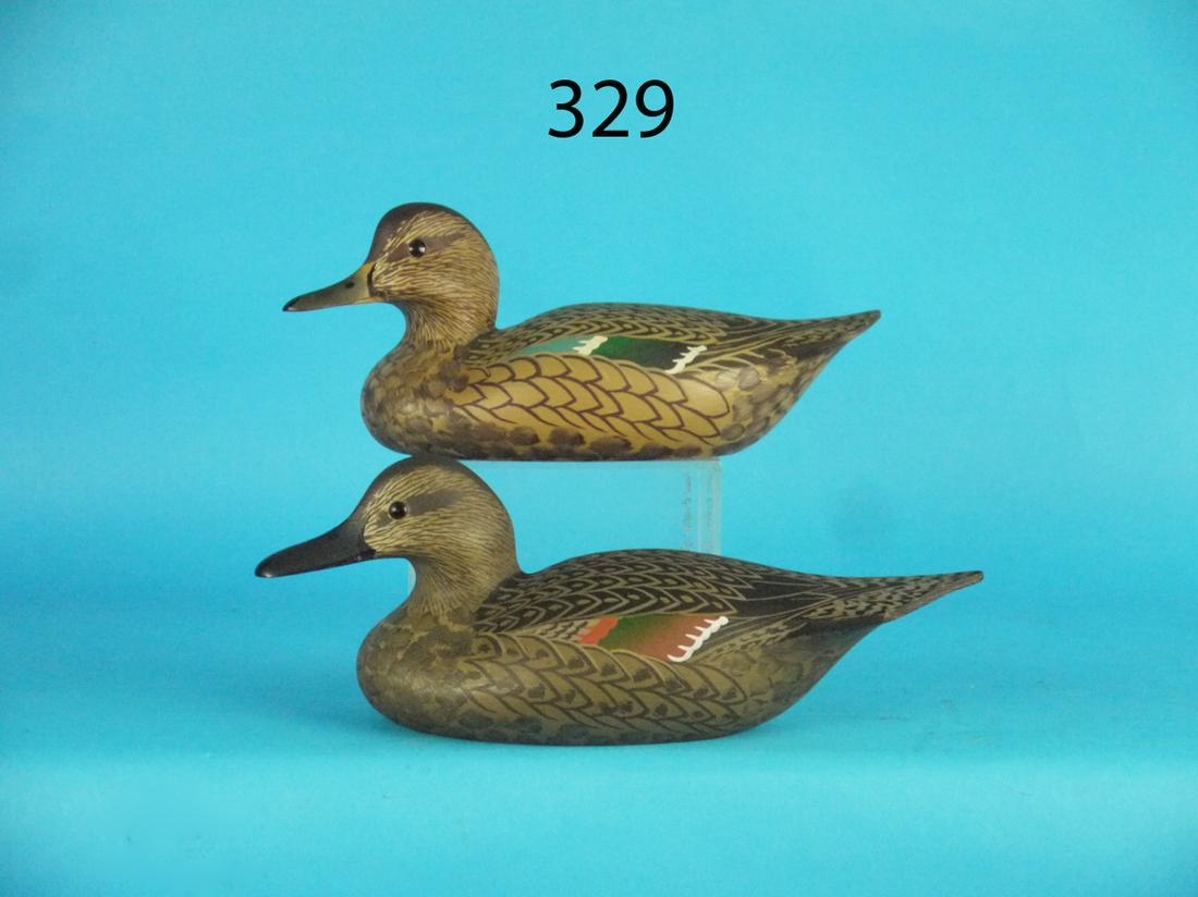 ONE-HALF SIZE PINTAIL HEN/GREEN WING TEAL HEN, W. (1 of 1)