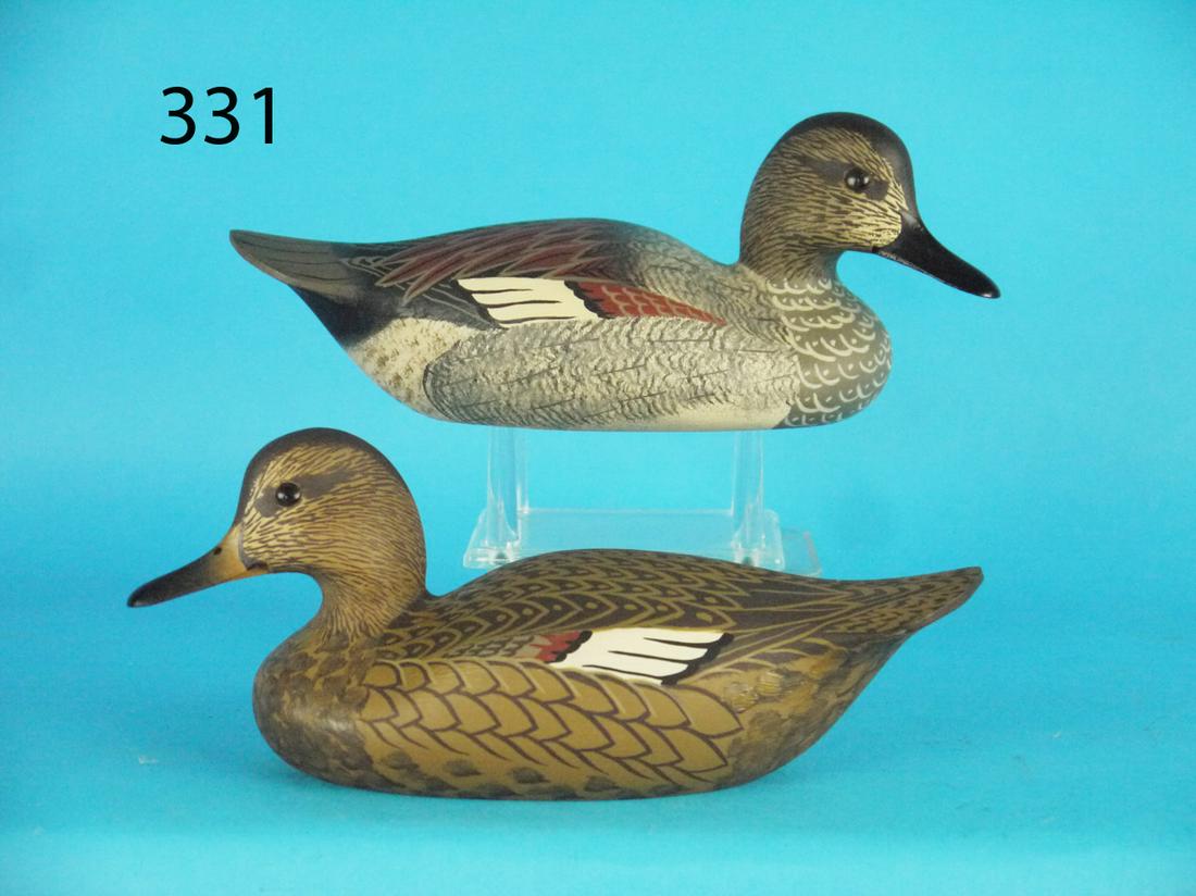 ONE-HALF SIZE GADWALL PAIR, W. CRANMER (1 of 1)
