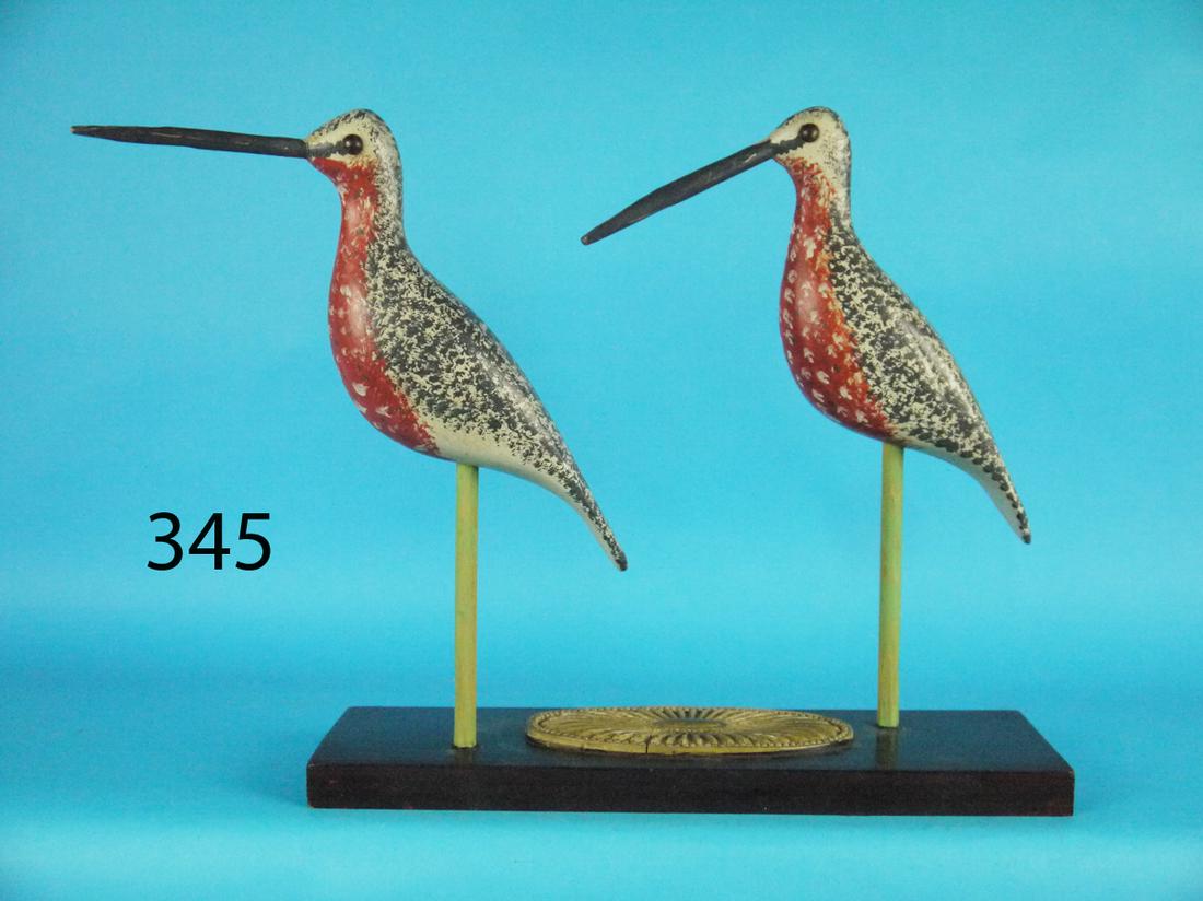 DECORATIVE LONG-BILLED DOWITCHER PAIR (1 of 1)