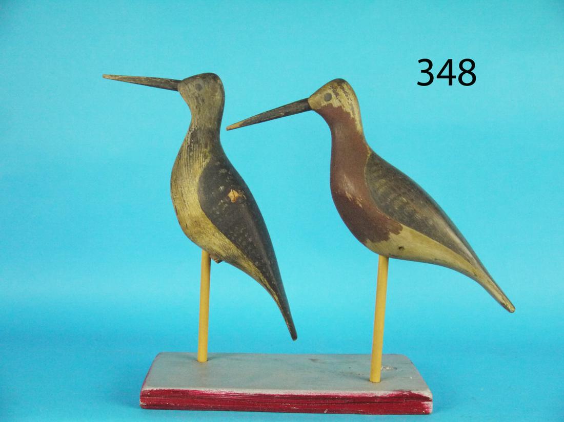 TWO SHOREBIRDS ON BASE (1 of 1)