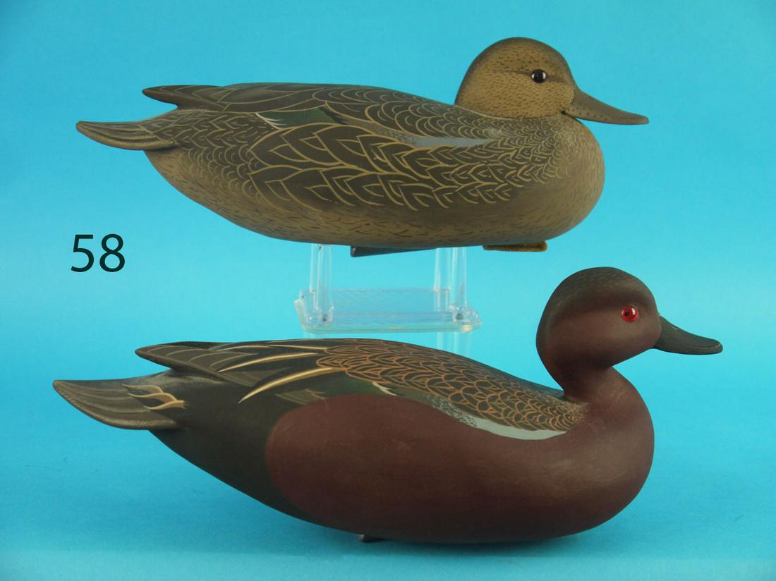 CINNAMON TEAL PAIR, J. WOOD (1 of 3)