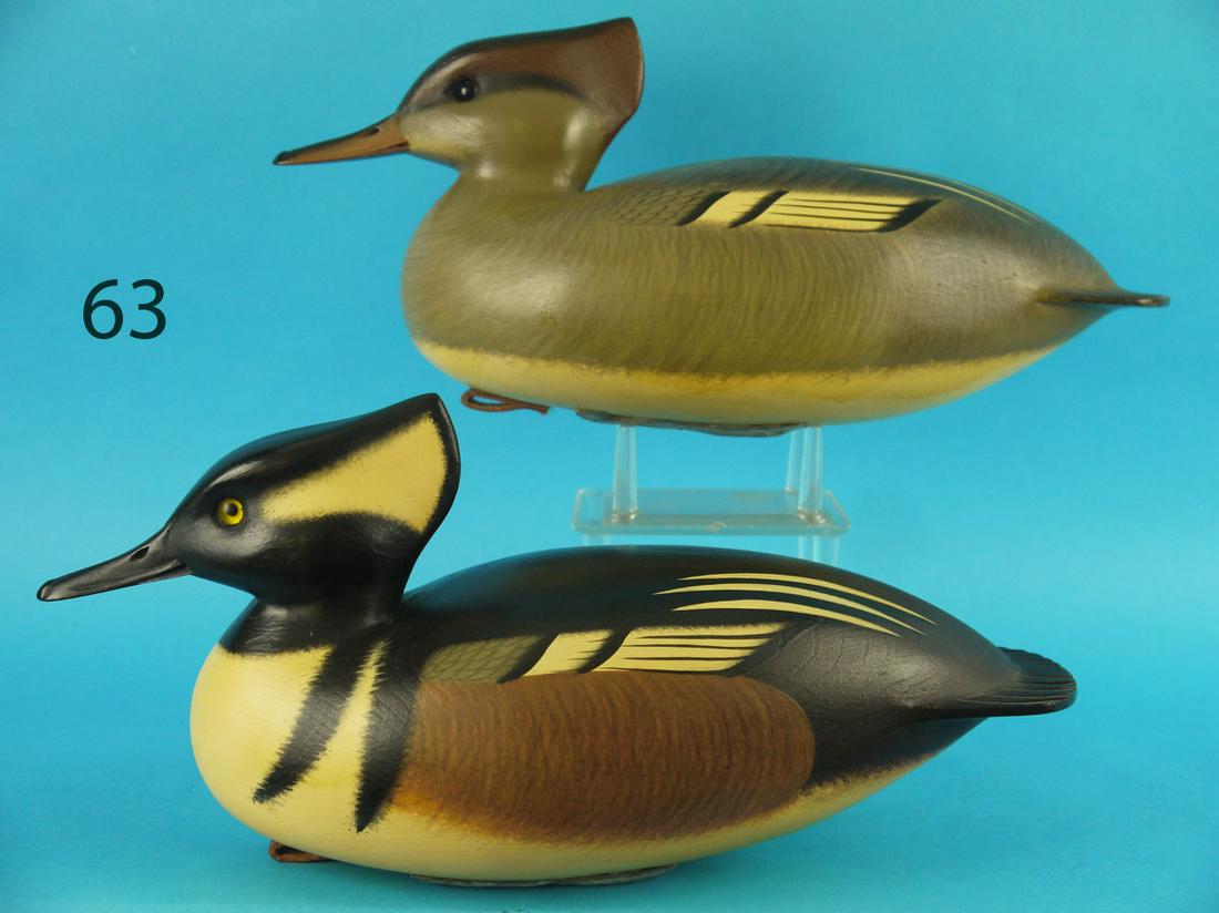 HOODED MERGANSER PAIR, F.C. BROWN, JR. (1 of 3)