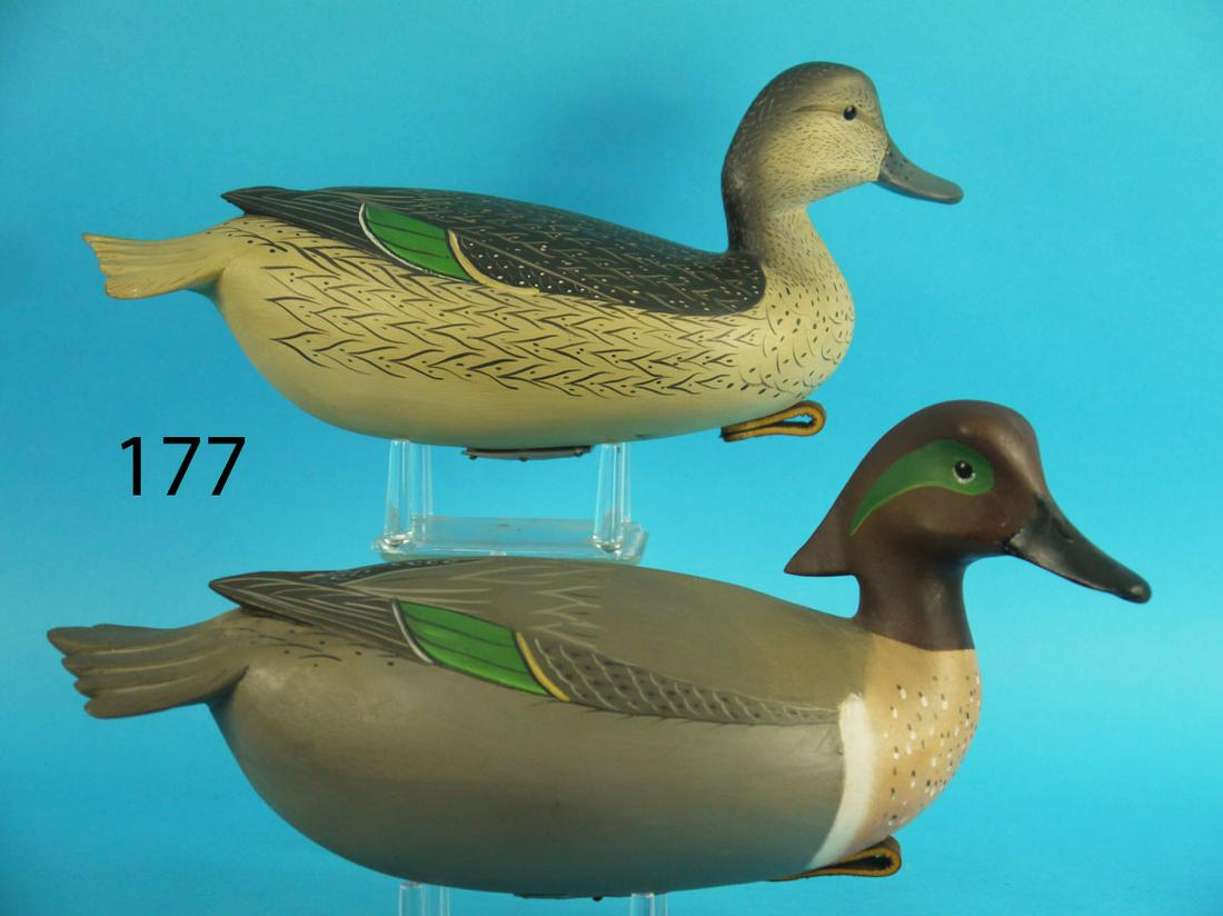 GREEN WING TEAL PAIR, W. ETHINGTON (1 of 3)