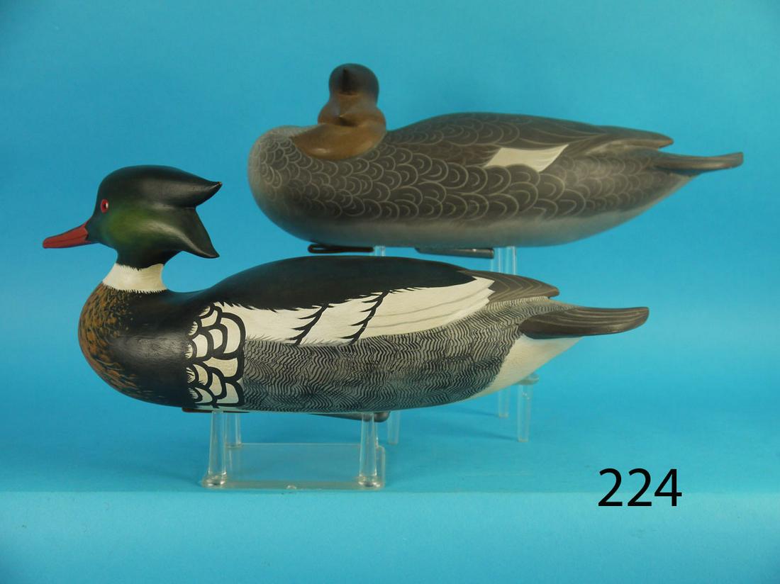 RED-BREAST MERGANSER PAIR, J. WOOD (1 of 4)