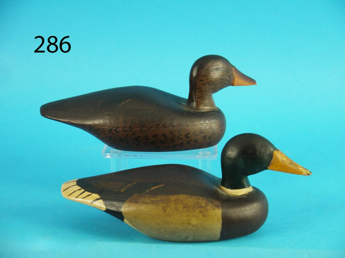 MINIATURE MALLARD PAIR, S. GRANT (1 of 4)
