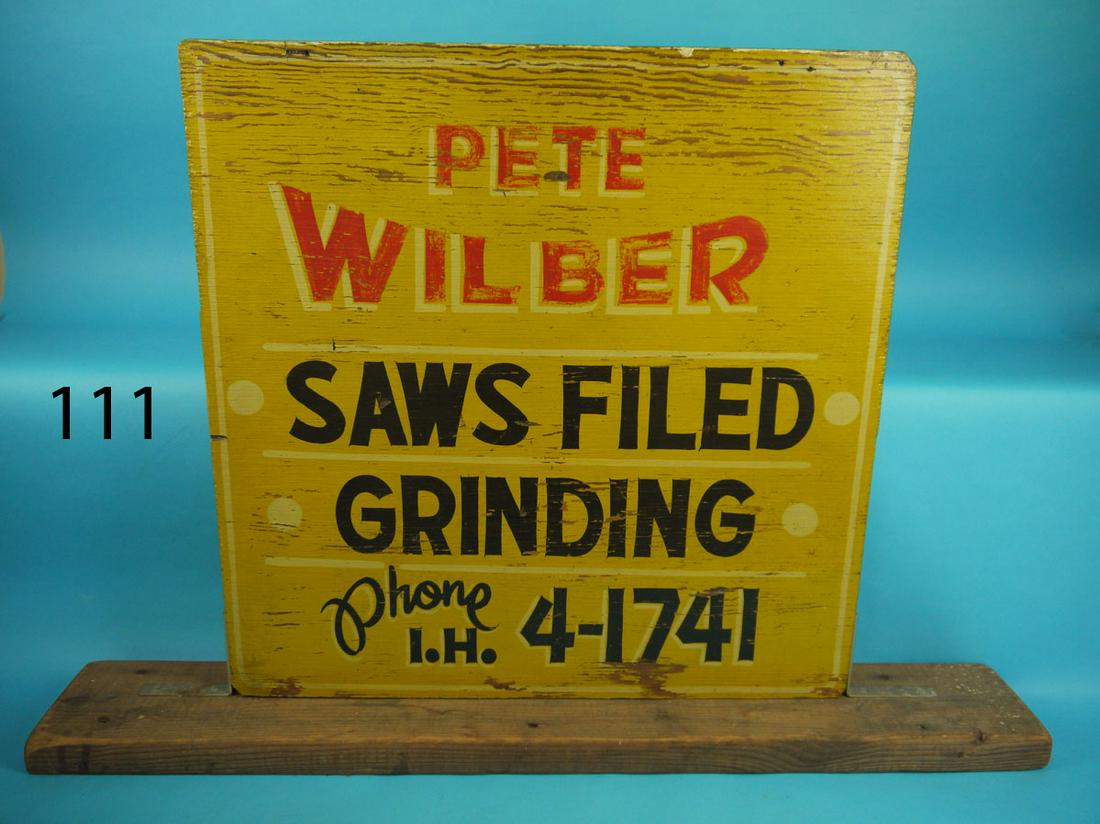 TRADE SIGN, PETE WILBER (1 of 1)