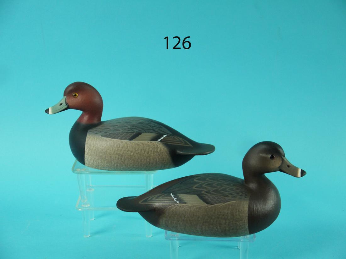 ONE-THIRD SIZE RED HEAD PAIR, F.C. BROWN, JR (1 of 2)