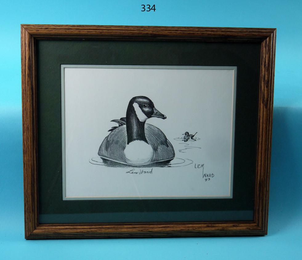 GOOSE DECOY PRINT, L. WARD (1 of 1)