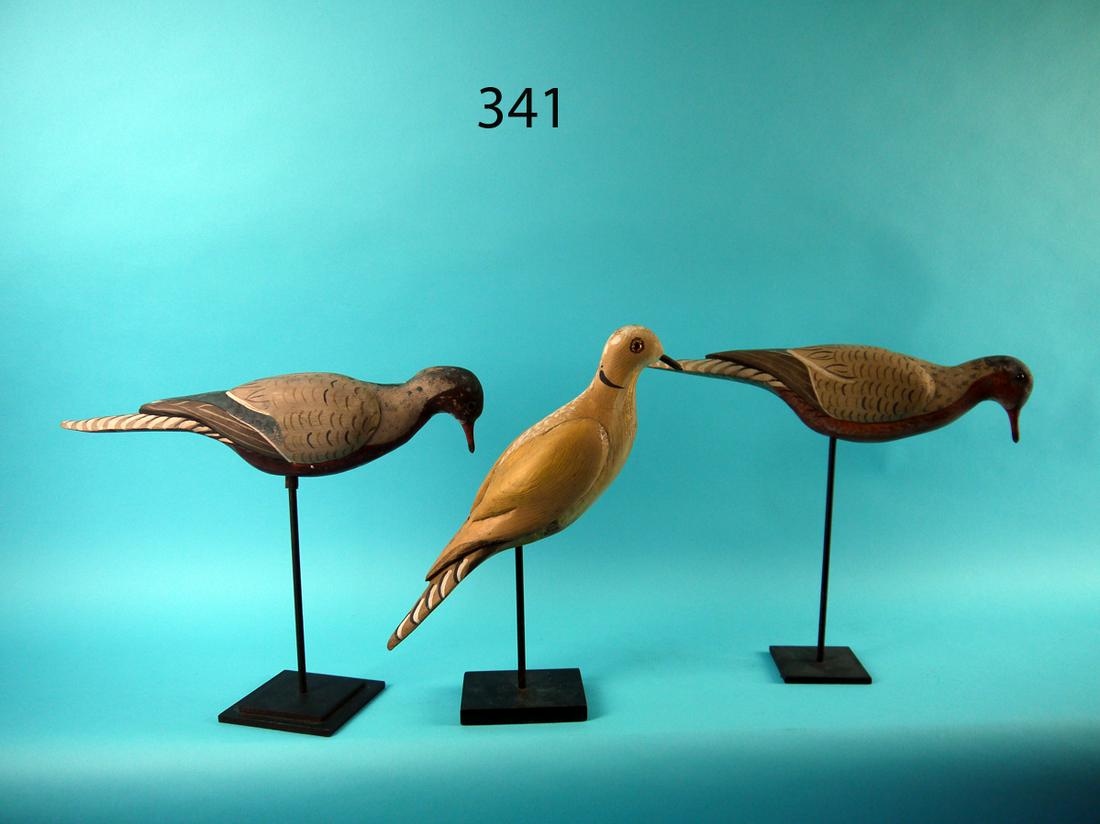 THREE DOVE DECOYS, NEW JERSEY (1 of 2)