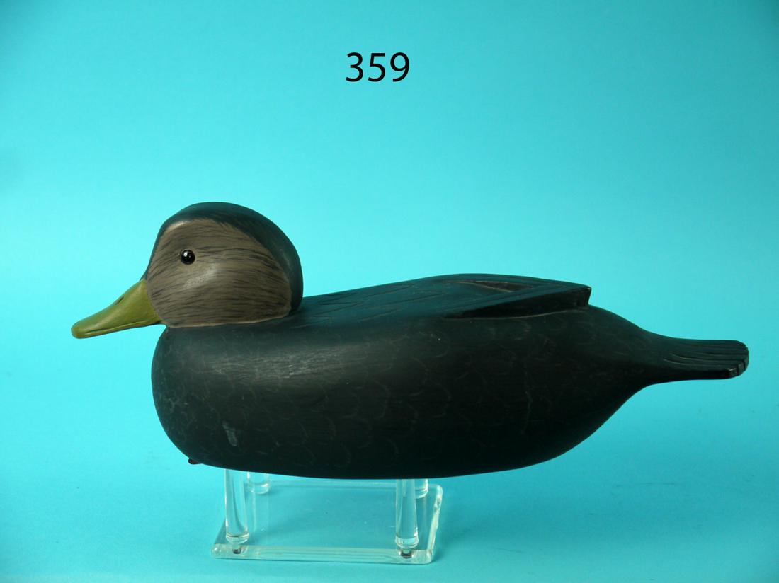 ONE-HALF SIZE BLACK DUCK, J. MARSHALL (1 of 4)