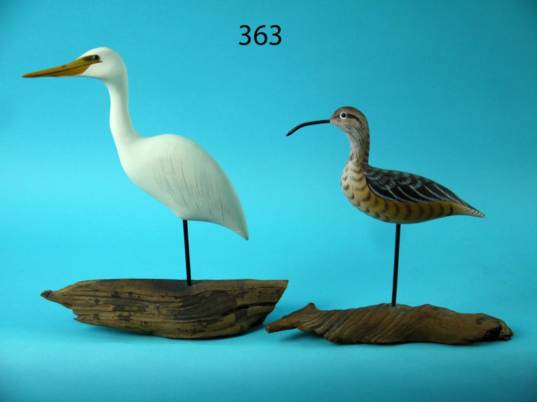 MINIATURE EGRET AND CURLEW, C.W. WATERFIELD (1 of 3)