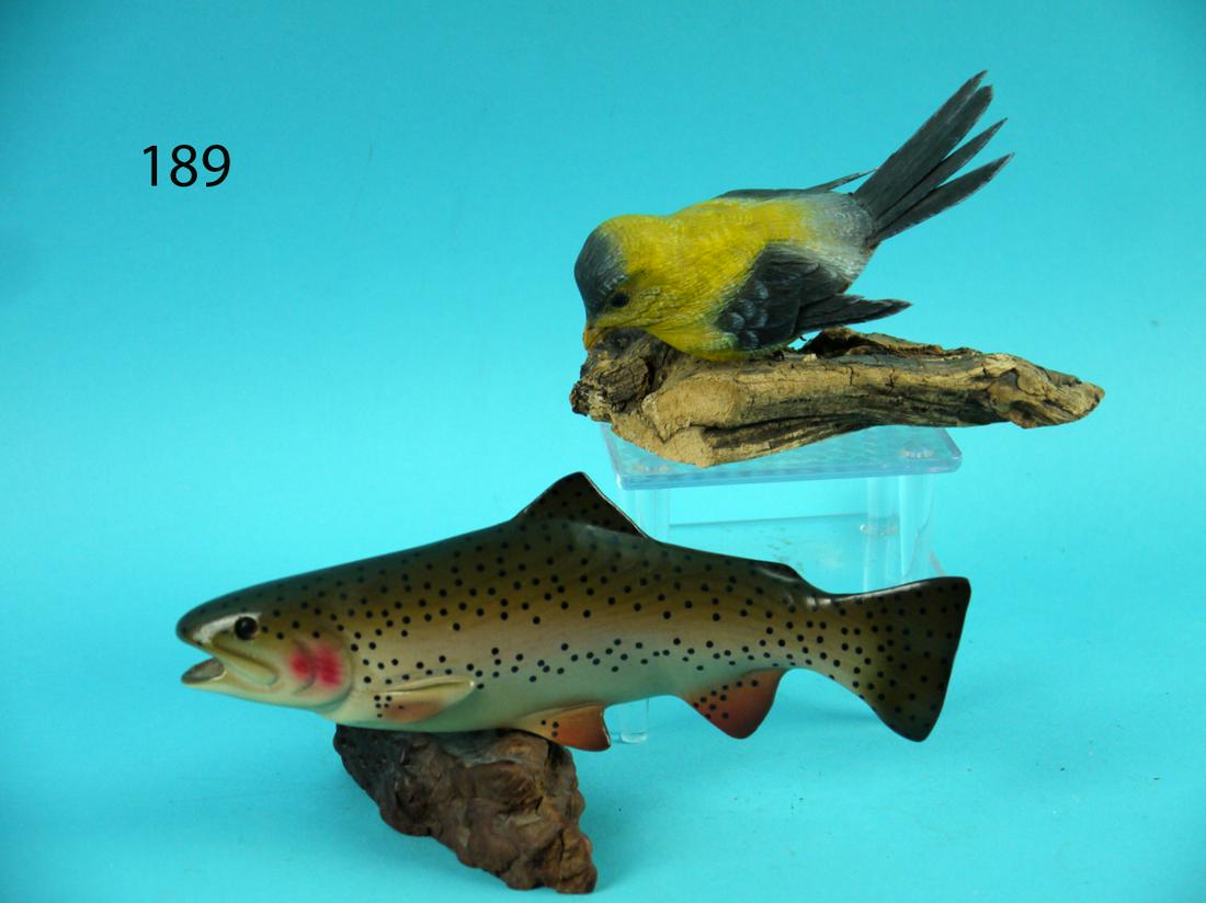 GOLDFINCH/RAINBOW TROUT CARVING (1 of 4)